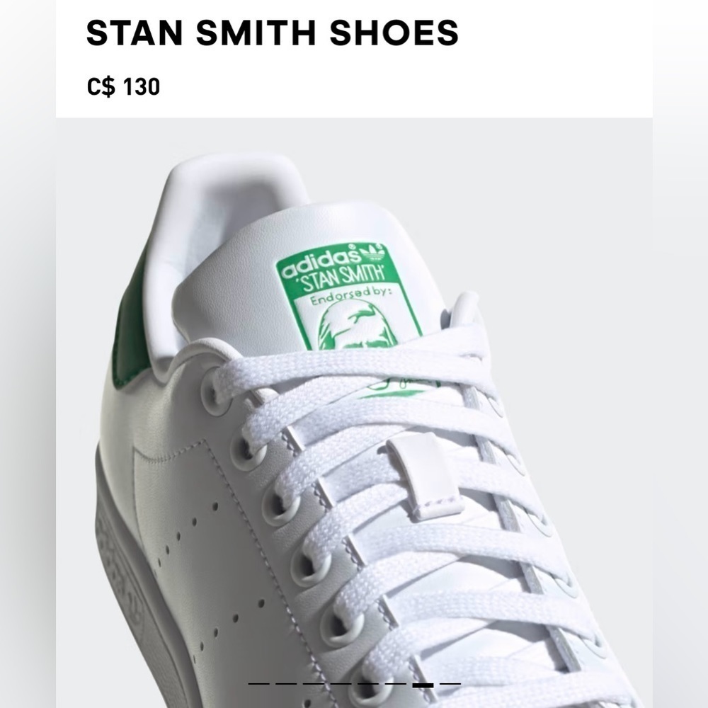 ❤️ HOT PICK ❤️ NWT Size US5.5 - Adidas Stan Smith Shoes (white/green) - Picture 7 of 15